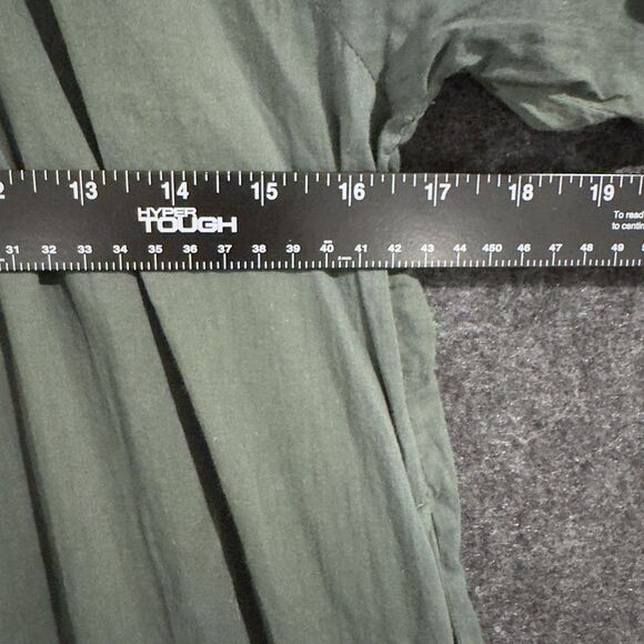 Daughters of India Sahana Dress Women's Small Green Boho Maxi Tiered Long Pocket - Picture 4 of 8